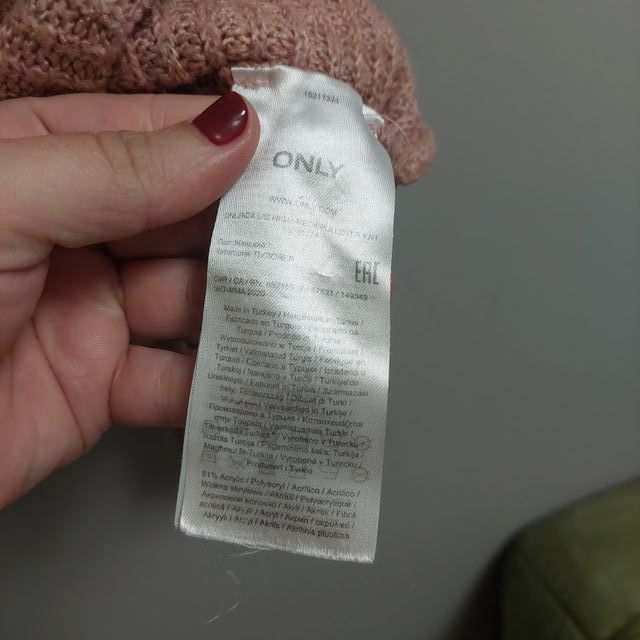 Jersey punto rosa Only talla M