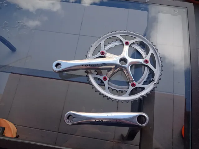 Bielas y platos Shimano carretera