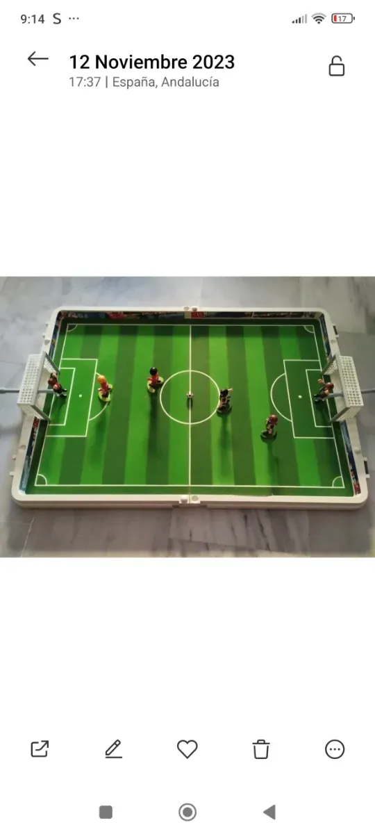 Futbolín Playmobil
