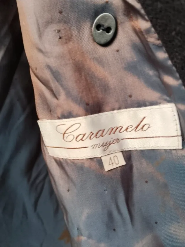 Abrigo sastre mujer azul marino. Lana 100%