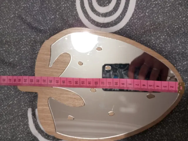 Espejo Fresa Madera y Cristal