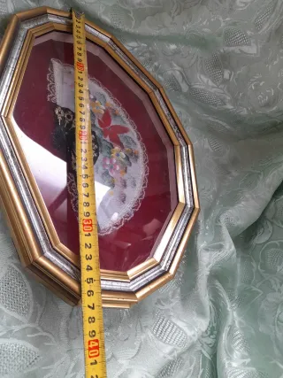 Quadro con ventaglio decorativo