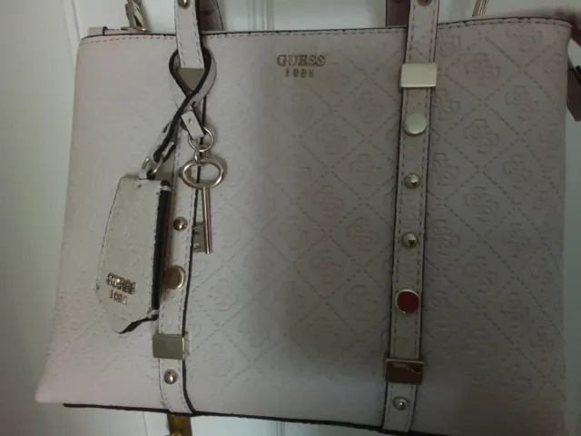 Bolso Guess Beige y Plateado