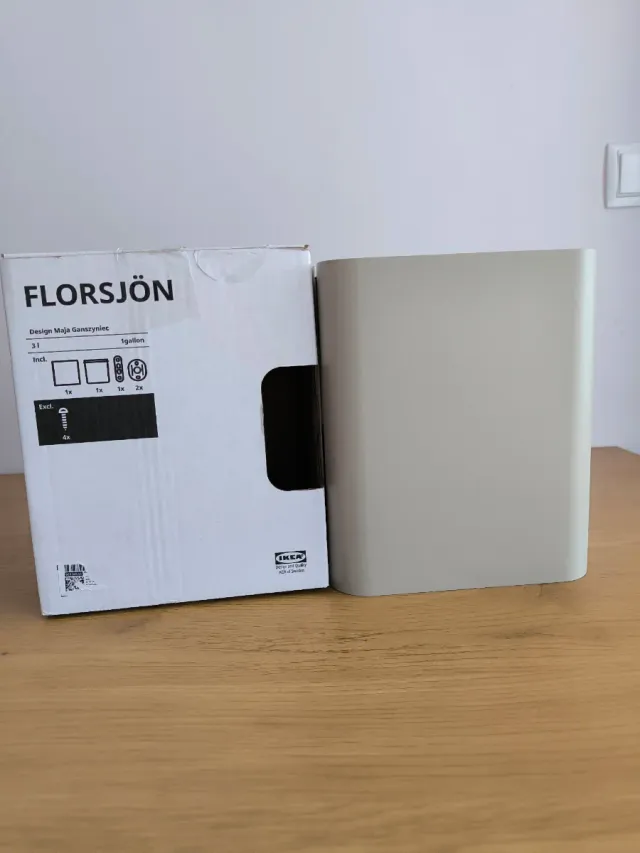 Cubo basura Ikea Florsjon beige nuevo