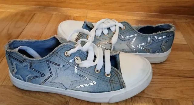 Zapatillas Creeks estrellas denim con estrellas