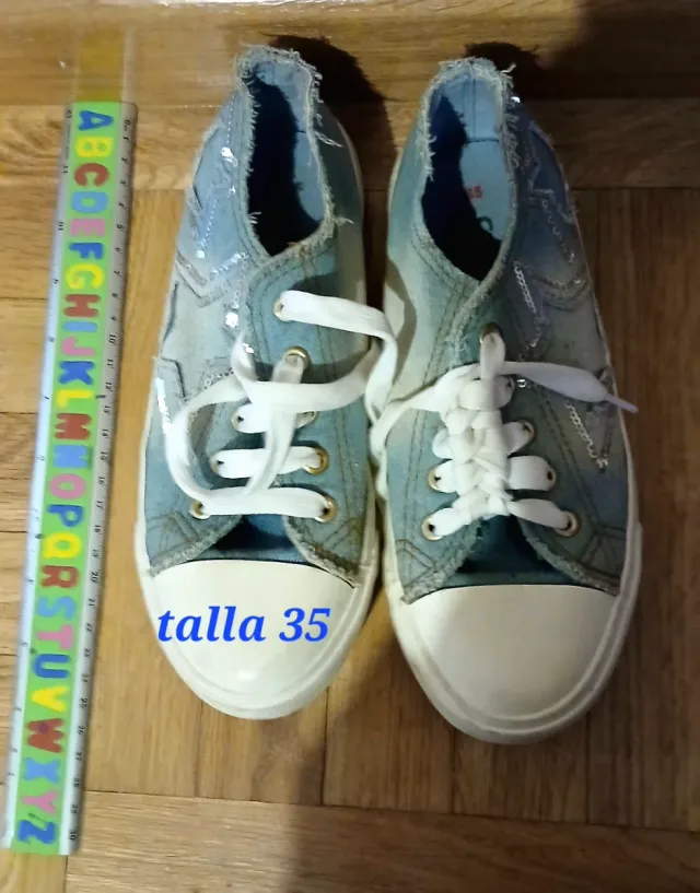 Zapatillas Creeks estrellas denim con estrellas