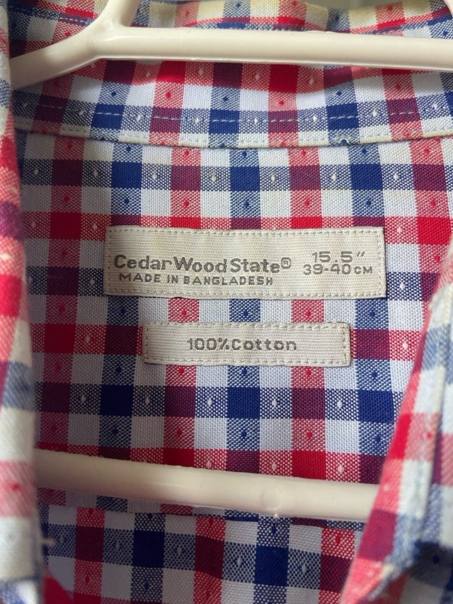 Camisa cuadros chico Talla L