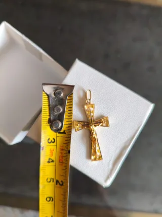 Colgante Cruz Oro 18k Nuevo