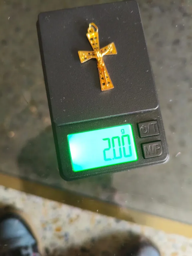 Colgante Cruz Oro 18k Nuevo