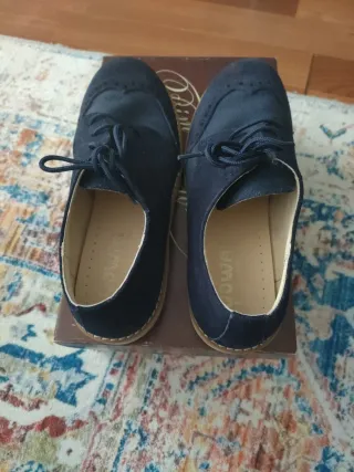 Zapatos niño comunión azul talla 36