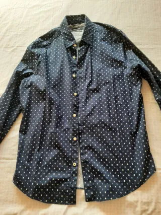 Camisa Nautica Caballero Manga Larga Talla M