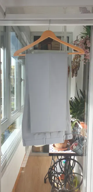 Traje Americana Pantalón gris claro