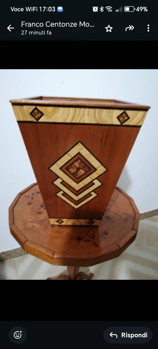 Oggetto artigianale in legno