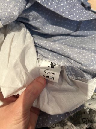 Vestido, braga y capota bebé