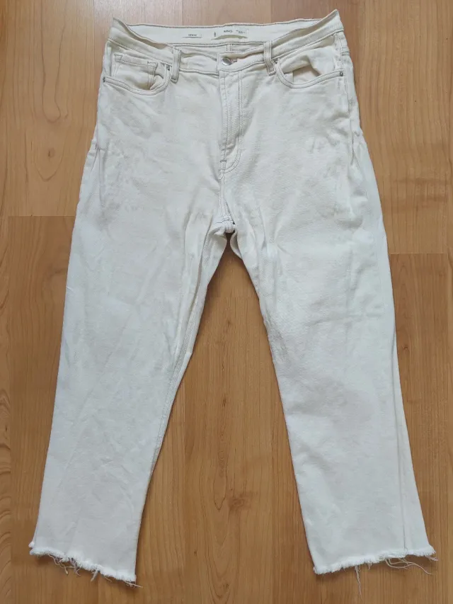 Pantalón Mango Beige Talla 36