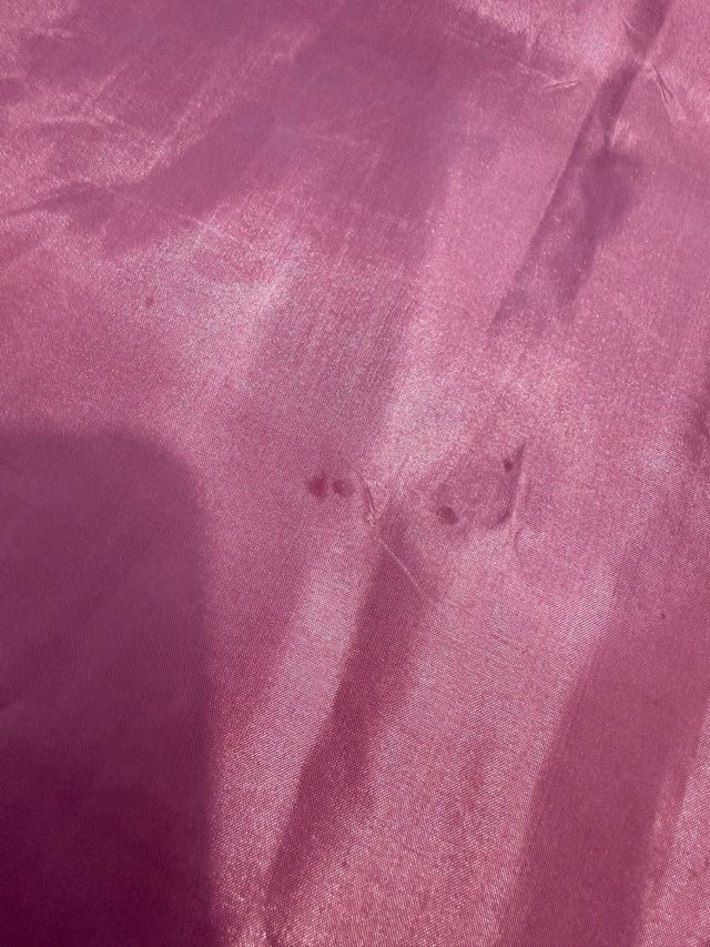 Top rosa senza spalline con arricciatura