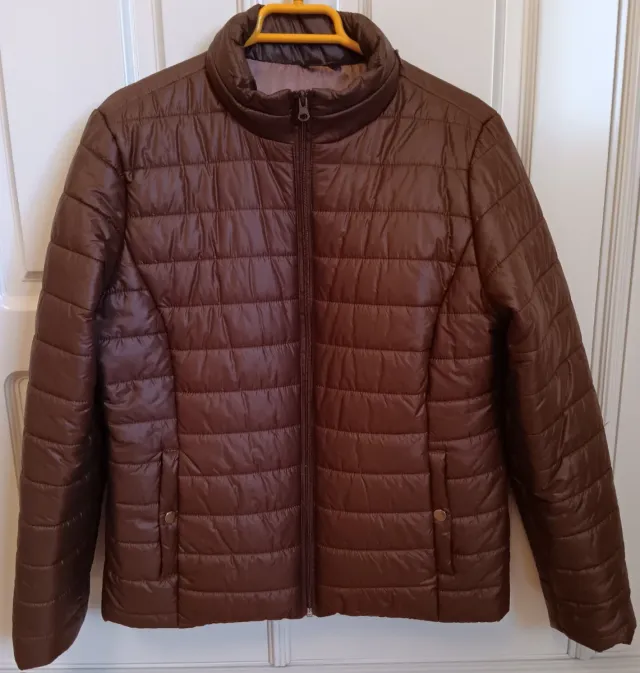 Chaqueta acolchada marrón