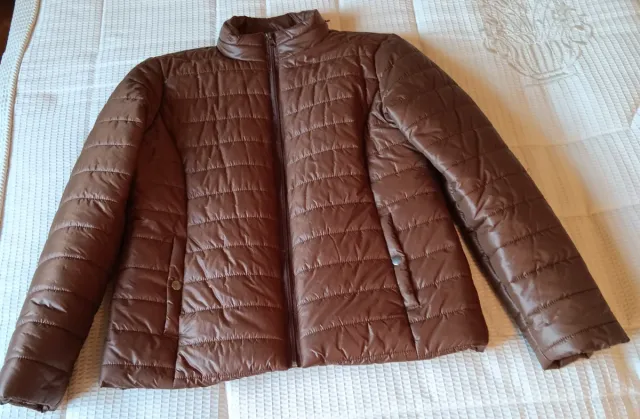 Chaqueta acolchada marrón