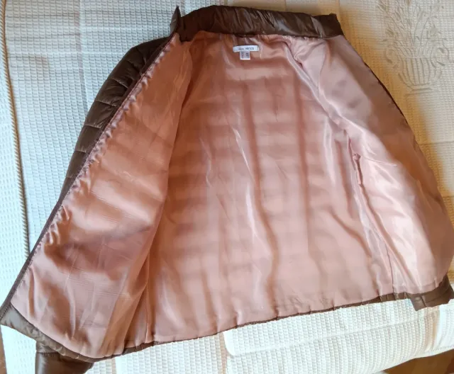 Chaqueta acolchada marrón