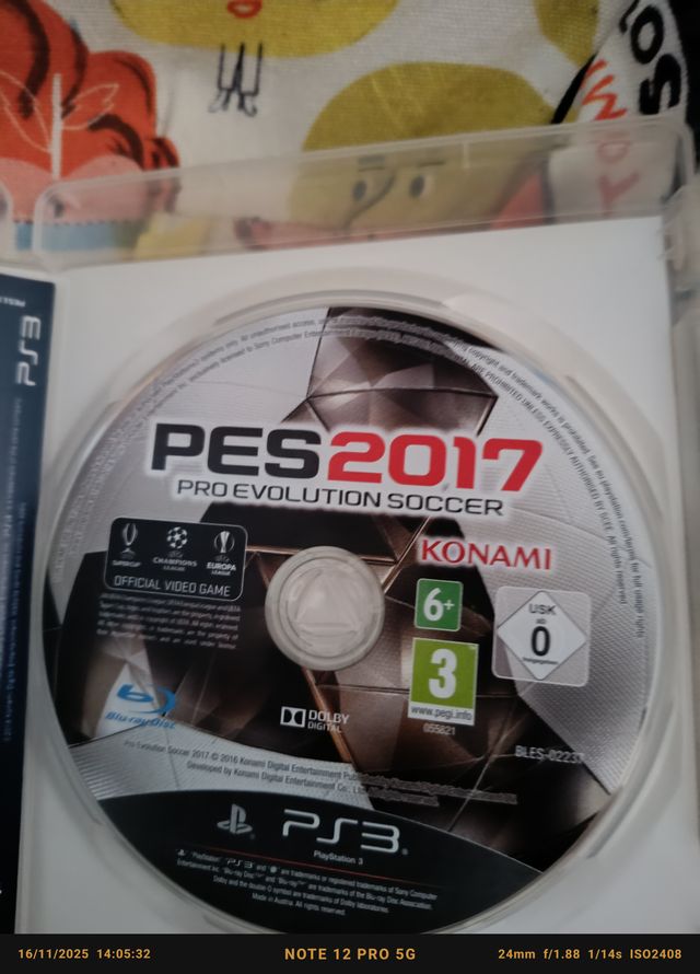 PS3 PES 2017 Pro Evolution Soccer