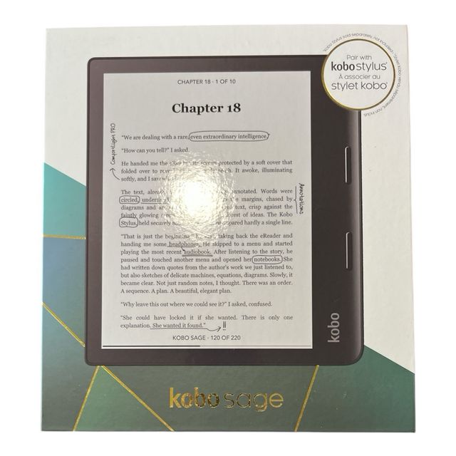 Pack ereader kobo sage y funda kobo power cover