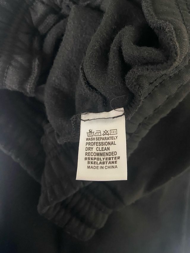 Pantalón chándal chico Santa Cruz negro