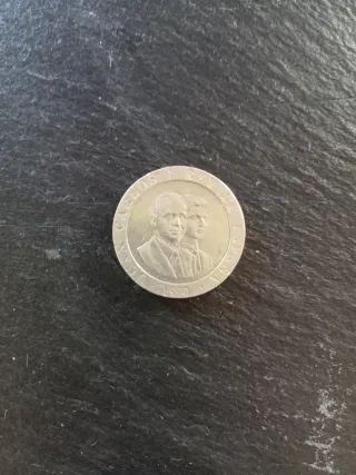 Moneda 200 pesetas 1990 Carlos I Juan