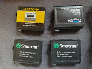 Batterie caricatori cavi cavo mic per GoPro hero 4