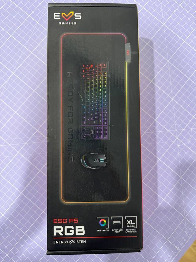 Tappetino da gaming EVS ESG P5 RGB XL