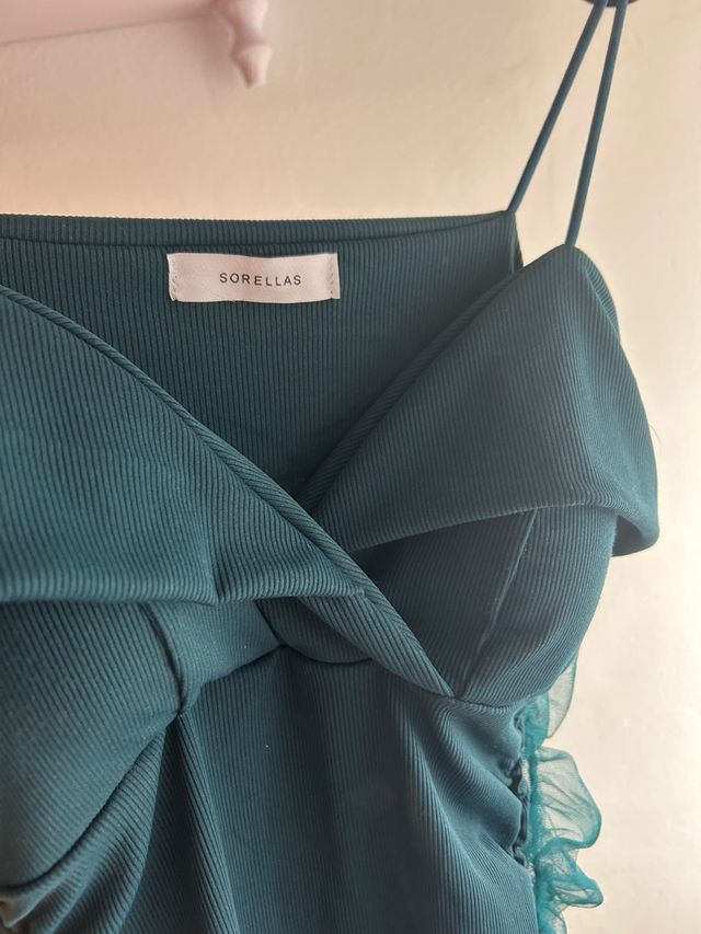 Vestido Sorellas verde botella