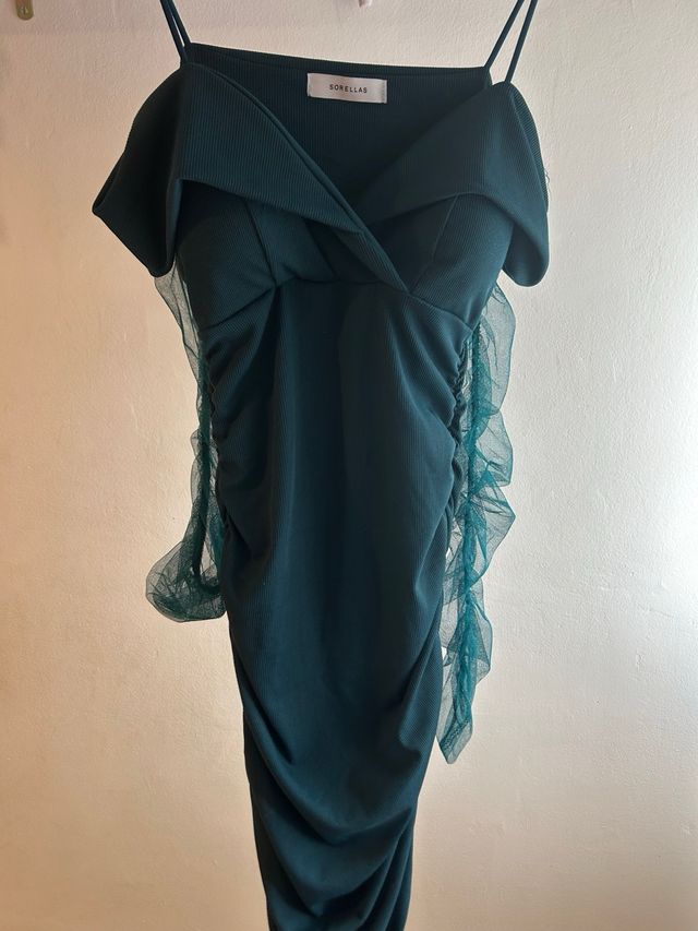 Vestido Sorellas verde botella