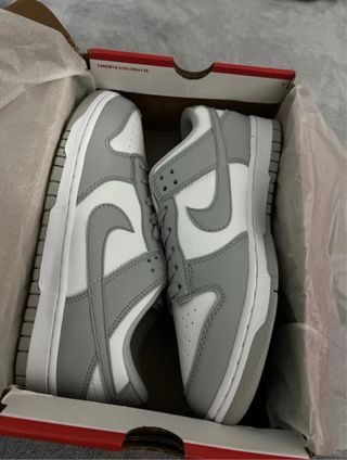 Nike Dunk Low Gris Blanco