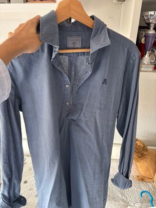 Camisa Polera Scalpers Azul Talla M