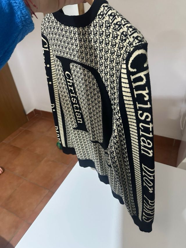Jersey Dior Original Beige y Negro