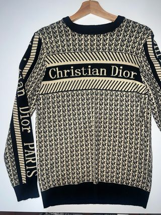 Jersey Dior Original Beige y Negro