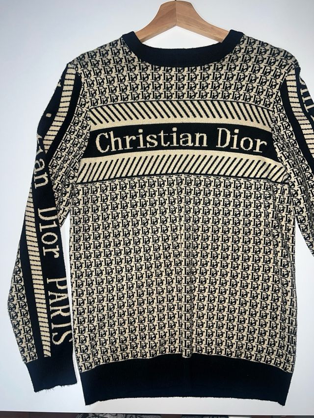 Jersey Dior Original Beige y Negro