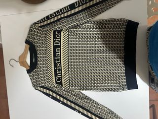 Jersey Dior Original Beige y Negro
