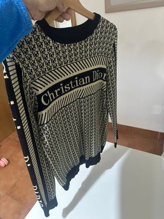 Jersey Dior Original Beige y Negro