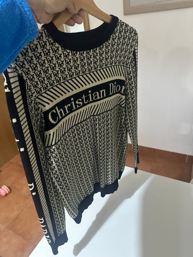 Jersey Dior Original Beige y Negro