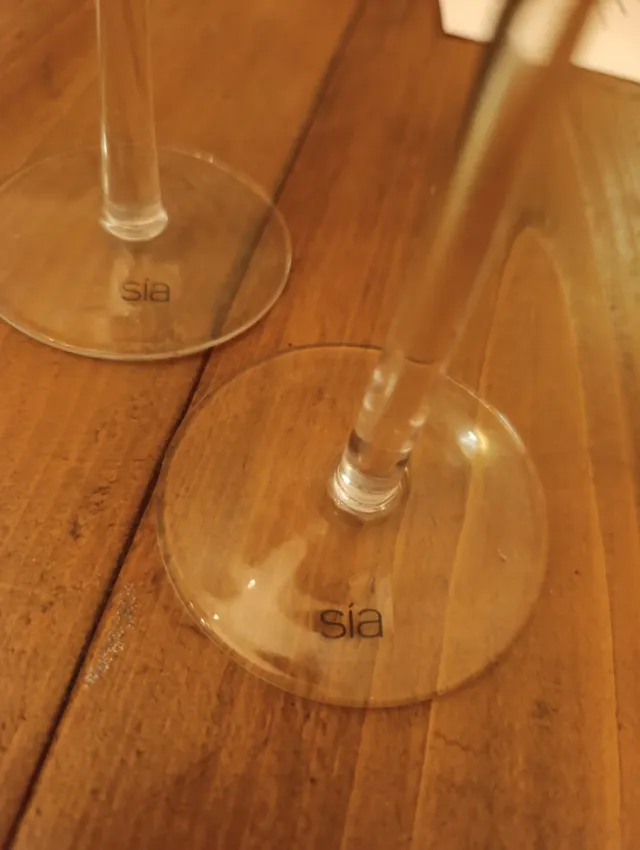 2 Portavelas navideños de pie en vidrio esmerilado