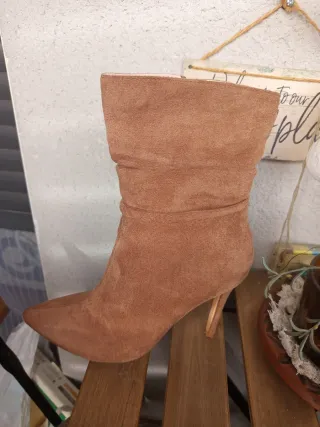 Botín ante tacón alto marrón