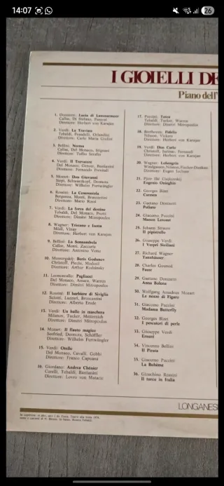 Tosca di Giacomo Puccini - Vinile