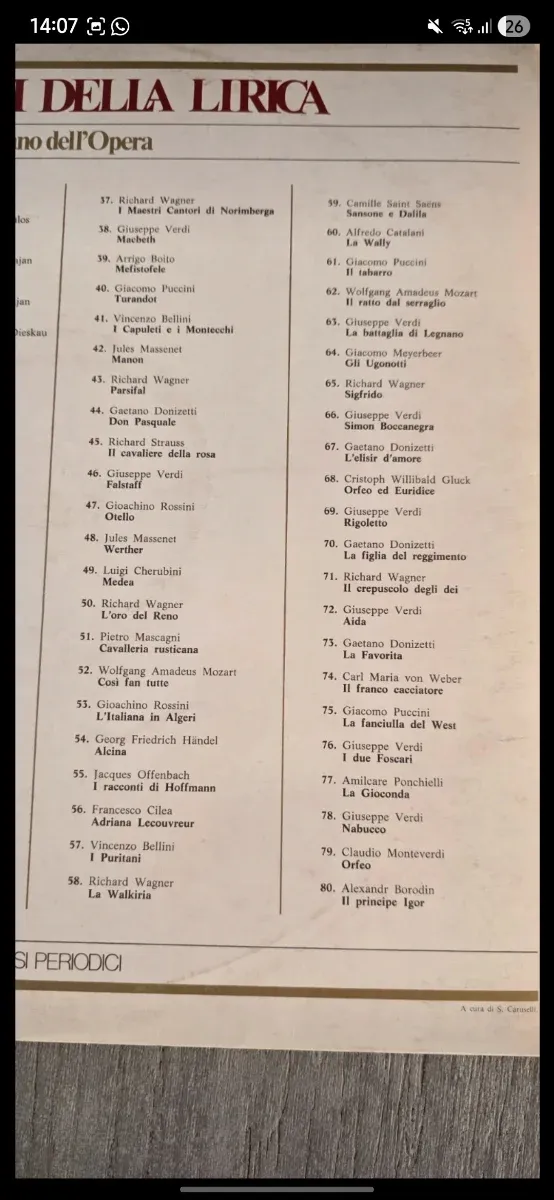 Tosca di Giacomo Puccini - Vinile