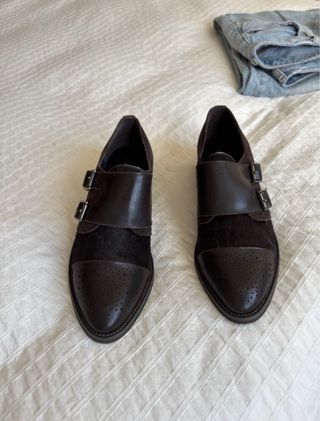 Zapatos Alma en Pena Marrones Piel Nuevos