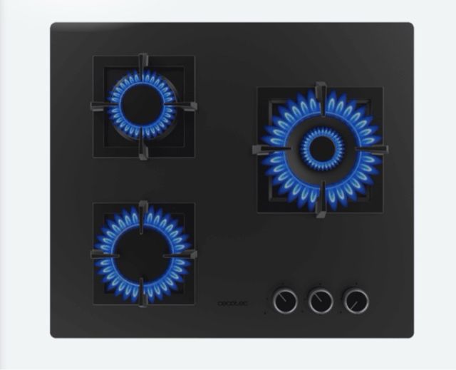 Placa de gás Cecotec 3 chamas 10,35Kw