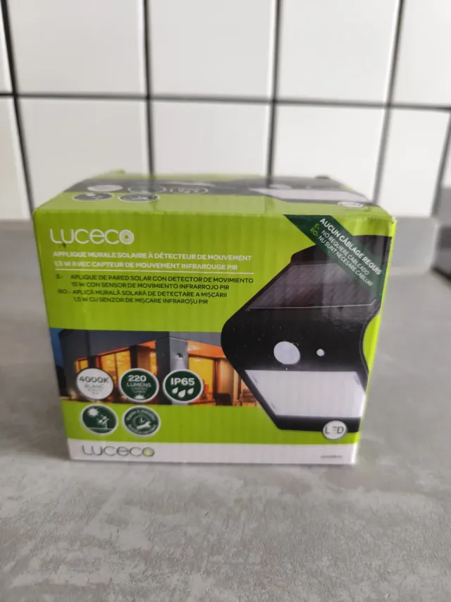 Luz Solar Exterior Luceco PIR