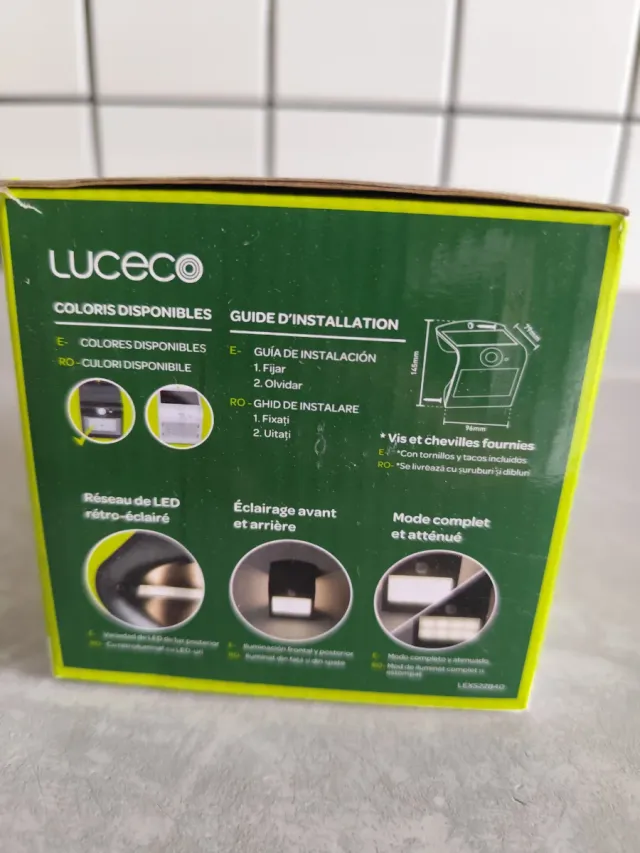 Luz Solar Exterior Luceco PIR