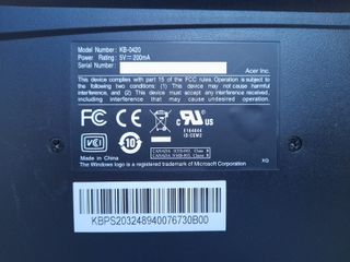 Teclado Packard Bell Negro