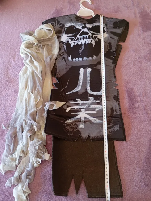 2 disfraces esqueleto niño