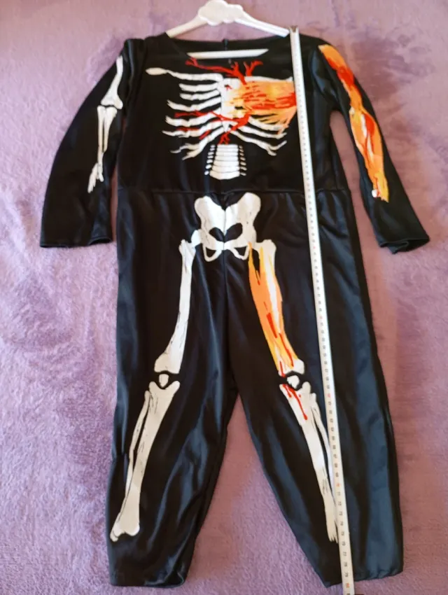 2 disfraces esqueleto niño